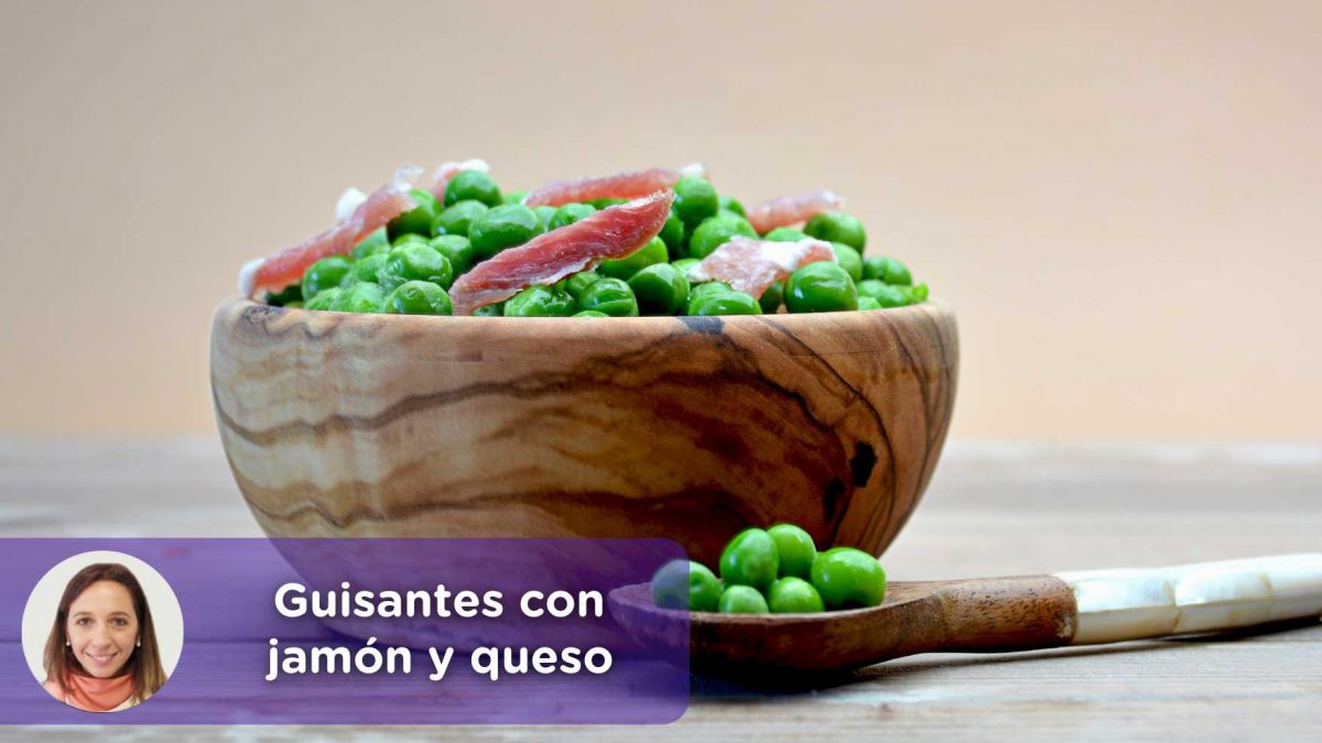 Mediquo-Guisantes-con-jamón-y-queso-Cristina-Romagosa_post Receta_ nutrición