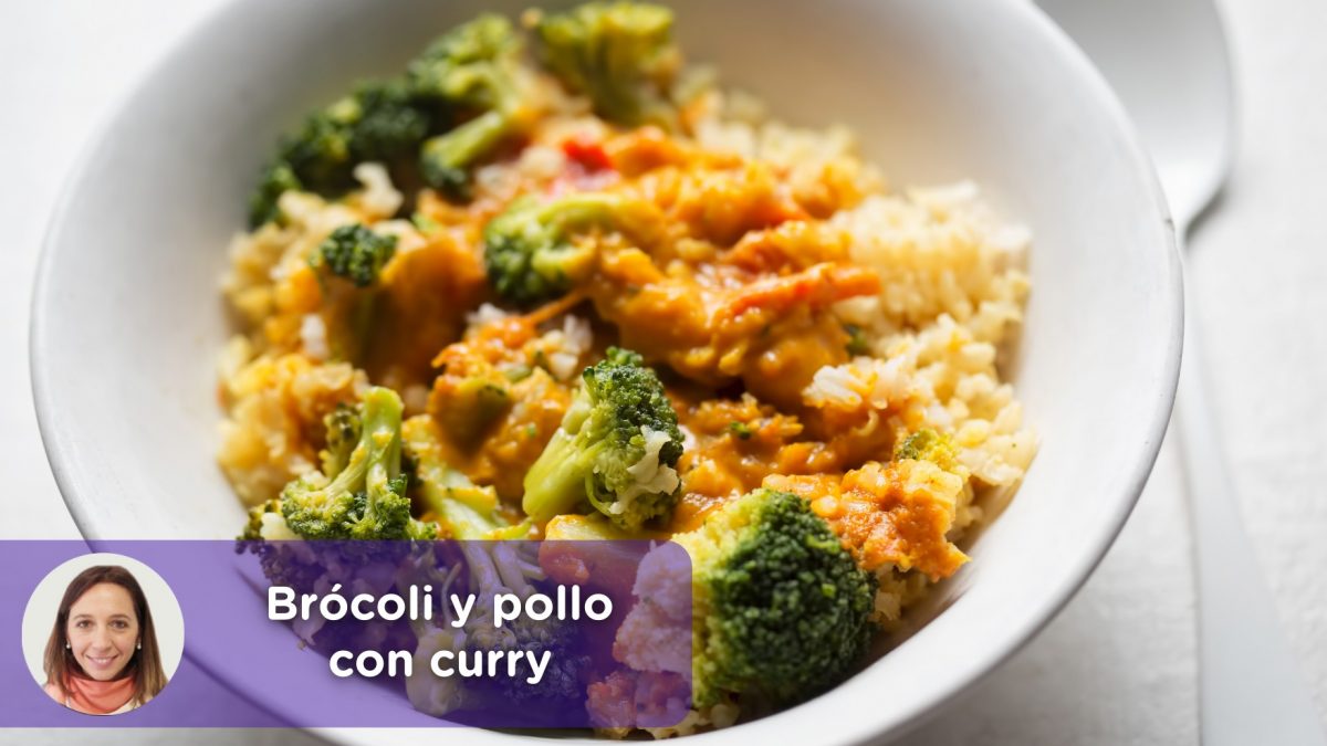 Receta brócoli y pollo con curry. Nutrición. Recetas. Mediquo. Cristina Romagosa.