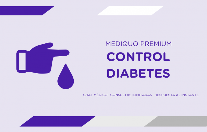 Control Diabetes plan premium mediQuo. Asesoría Digital. Telemedicina. Chat médico. Salud.