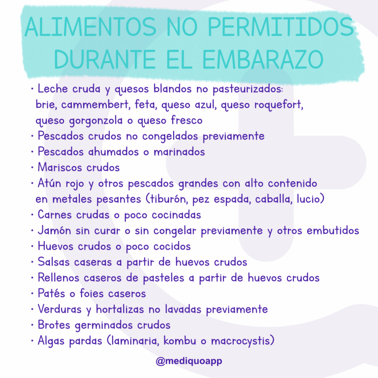 ¿qué Alimentos Debes Evitar Durante El Embarazo Mediquoemk 3892