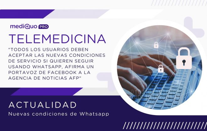 Whatsapp Facebook MediQuo PRO telemedicina. Noticia, Actualidad.