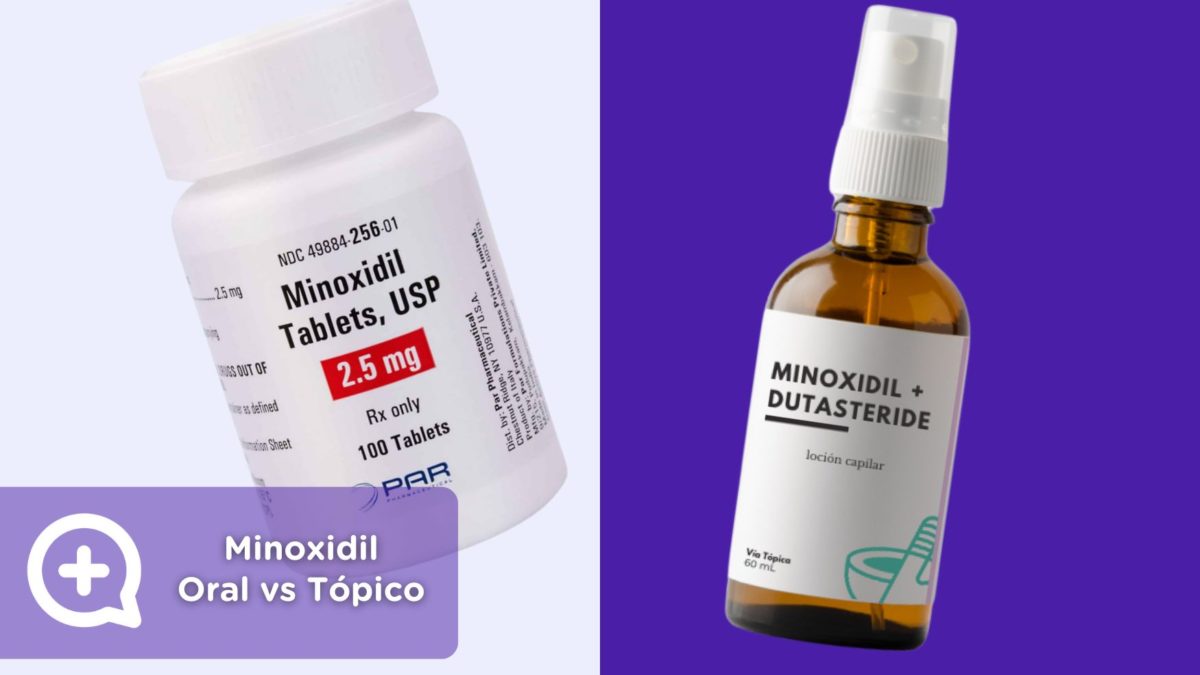 Minoxidil Oral vs Tópico. Consulta online dermatología. Clínica Salud Capilar by mediQuo. Alopecia. Receta médica.