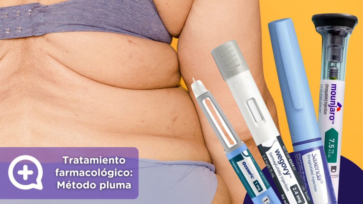 Tratamiento farmacológico Método pluma. Wegovy, Mounjaro, Saxenda, Ozempic. Tratamiento farmacológico pérdida de peso.Saxenda. Diferencias Wegovy vs Ozempic. Tratamiento Liraglutida, semaglutida. Clínica Pérdida de peso. Inyecciones. Receta. Prescripción. Consulta online. MediQuo. Diabetes. Medicación.