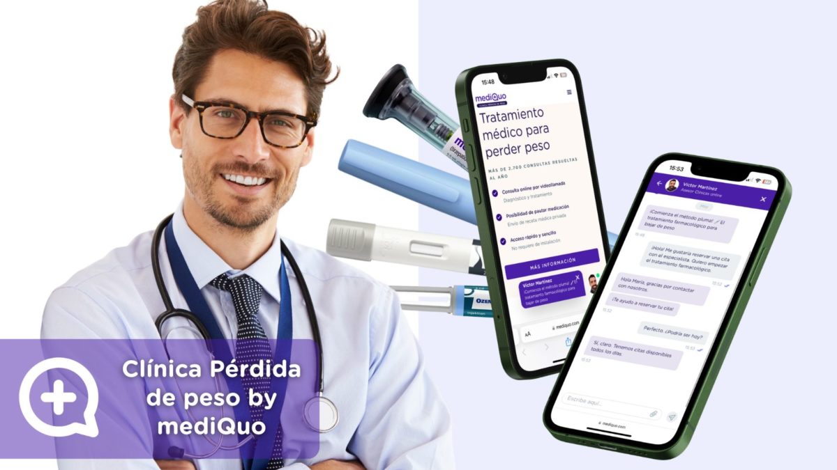 Clínica Pérdida de peso by mediQuo. Inyecciones recetadas clínica pérdida de peso. Pierde peso con el método pluma. Clínica Pérdida de peso. Consulta online. MediQuo. Liraglutida, semaglutida, tirzepatida. Ozempic, Wegovy, Saxenda, Mounjaro.