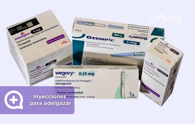 Inyecciones para adelgazar. Fármacos para perder peso Mounjaro Tirzepatida y Wegovy Semaglutida. Método pluma by mediQuo. Clínica Pérdida de peso by mediQuo. Inyecciones recetadas clínica pérdida de peso. Pierde peso con el método pluma. Clínica Pérdida de peso. Consulta online. MediQuo. Liraglutida, semaglutida, tirzepatida. Ozempic, Wegovy, Saxenda, Mounjaro. Clínica Pérdida de peso by mediQuo - Método pluma