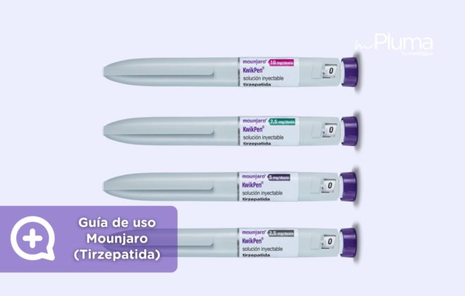 Guía de uso Mounjaro (Tirzepatida). Inyecciones para adelgazar. Fármacos para perder peso Mounjaro Tirzepatida y Wegovy Semaglutida. Método pluma by mediQuo. Clínica Pérdida de peso by mediQuo. Inyecciones recetadas clínica pérdida de peso. Pierde peso con el método pluma. Clínica Pérdida de peso. Consulta online. MediQuo. Liraglutida, semaglutida, tirzepatida. Ozempic, Wegovy, Saxenda, Mounjaro. Clínica Pérdida de peso by mediQuo - Método pluma