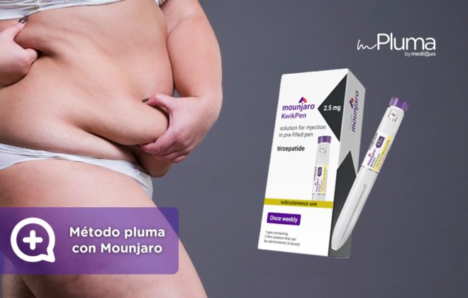 Método pluma con Mounjaro. fármacos para perder peso Mounjaro Tirzepatida y Wegovy Semaglutida. Método pluma by mediQuo. Clínica Pérdida de peso by mediQuo. Inyecciones recetadas clínica pérdida de peso. Pierde peso con el método pluma. Clínica Pérdida de peso. Consulta online. MediQuo. Liraglutida, semaglutida, tirzepatida. Ozempic, Wegovy, Saxenda, Mounjaro. Clínica Pérdida de peso by mediQuo - Método pluma