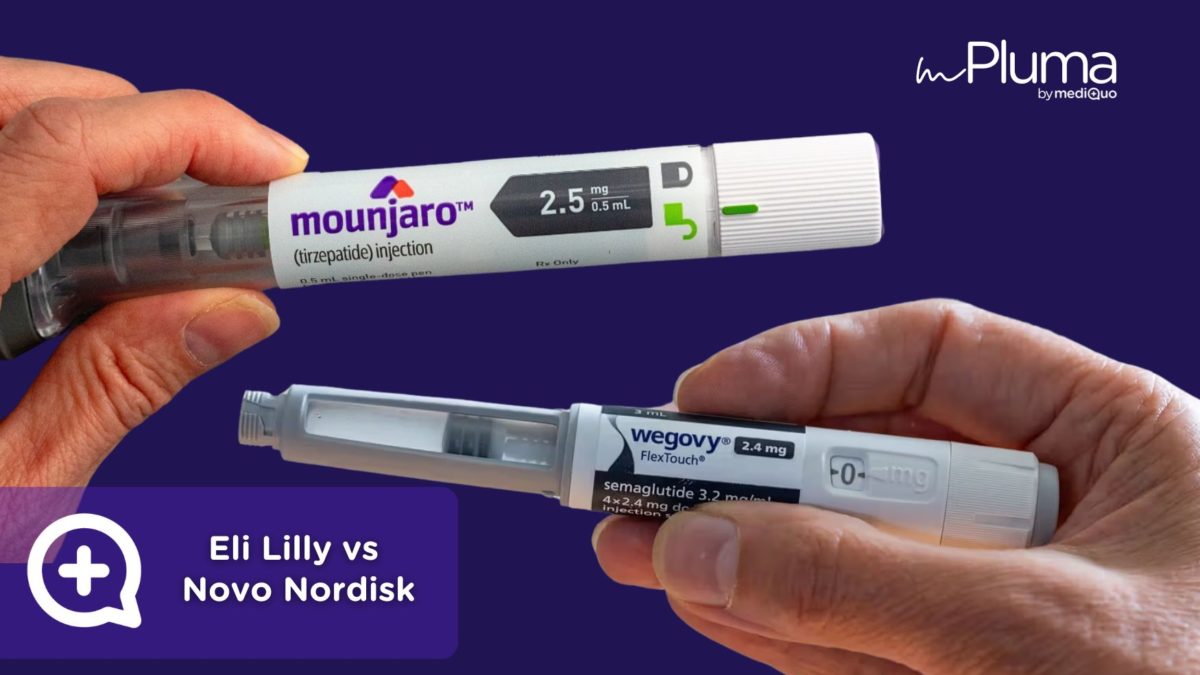 Eli Lilly vs Novo Nordisk. Clínica Pérdida de peso. Consulta online. MediQuo. Liraglutida, semaglutida, tirzepatida.