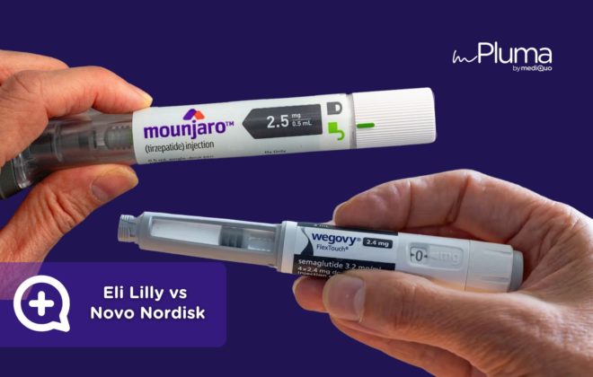 Eli Lilly vs Novo Nordisk. Clínica Pérdida de peso. Consulta online. MediQuo. Liraglutida, semaglutida, tirzepatida.