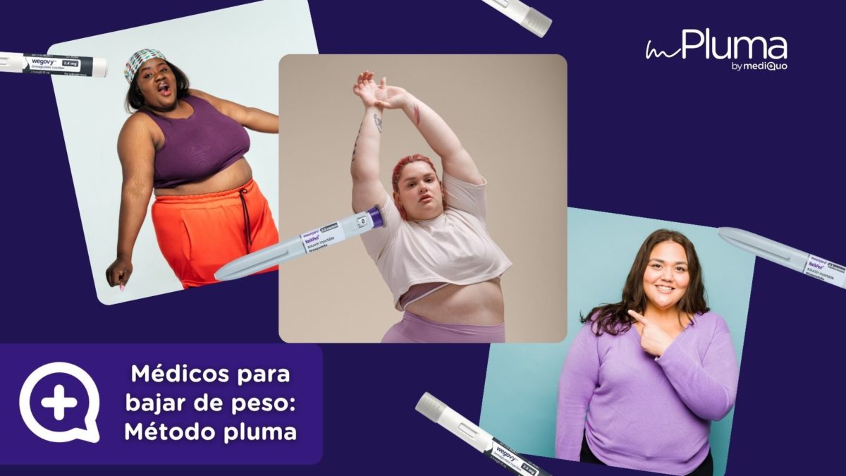 Médicos para bajar de peso Método pluma. Mounjaro, Wegovy, Saxenda, Ozempic. Clínica Pérdida de peso. Consulta online. MediQuo. Liraglutida, semaglutida, tirzepatida.