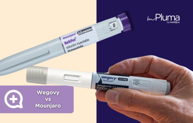 Wegovy vs Mounjaro. Clínica Pérdida de peso. Consulta online. MediQuo. Liraglutida, semaglutida, tirzepatida.