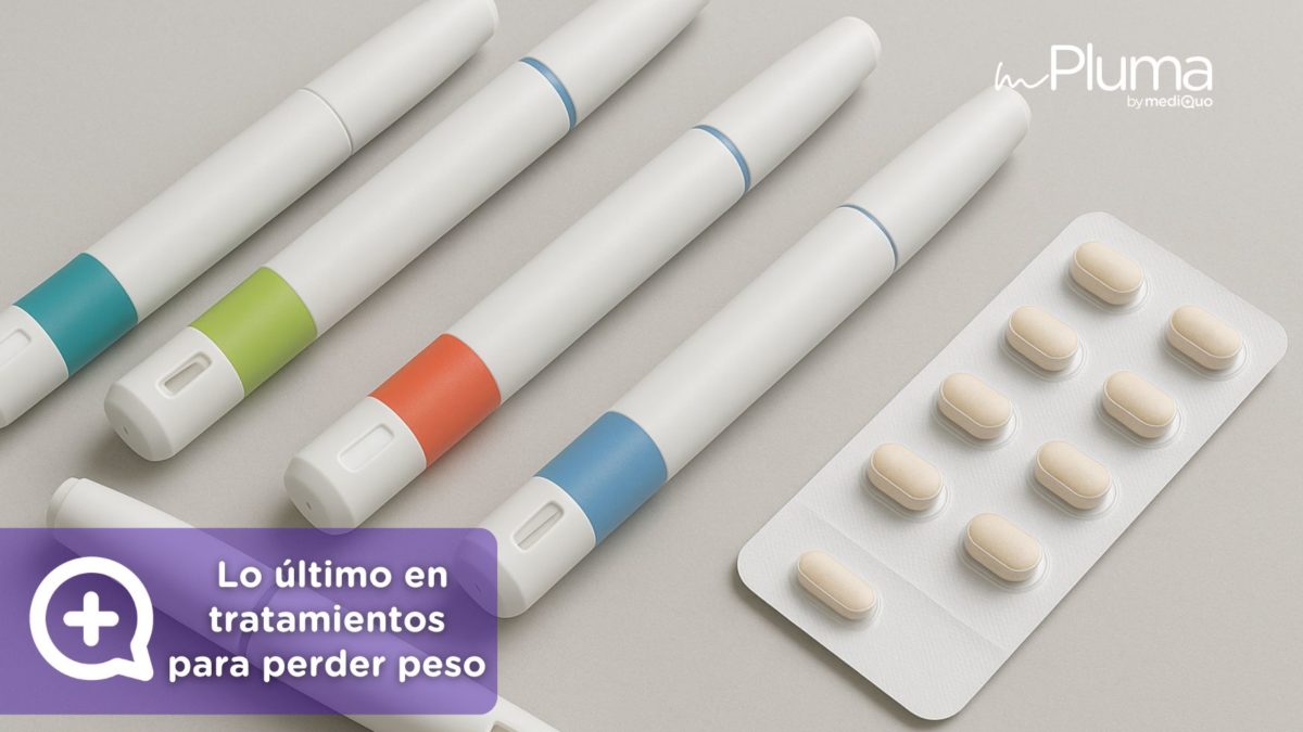 Lo último en tratamientos para perder peso. Amycretin, CagriSema, Orforglipron, ecnoglutida, efsubaglutida, mazdutida. Médicos para bajar de peso Método pluma. Mounjaro, Wegovy, Saxenda, Ozempic. Clínica Pérdida de peso. Consulta online. MediQuo. Liraglutida, semaglutida, tirzepatida.