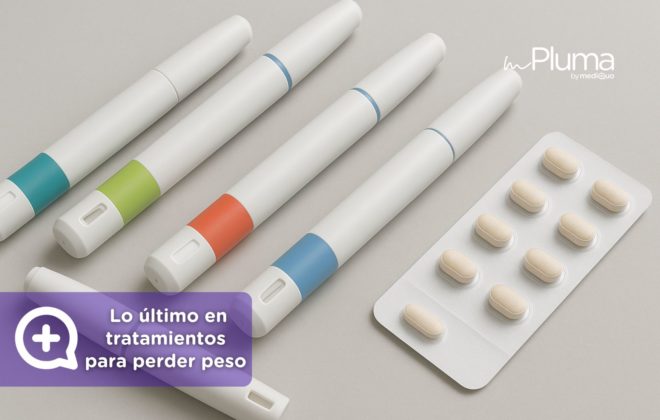 Lo último en tratamientos para perder peso. Amycretin, CagriSema, Orforglipron, ecnoglutida, efsubaglutida, mazdutida. Médicos para bajar de peso Método pluma. Mounjaro, Wegovy, Saxenda, Ozempic. Clínica Pérdida de peso. Consulta online. MediQuo. Liraglutida, semaglutida, tirzepatida.