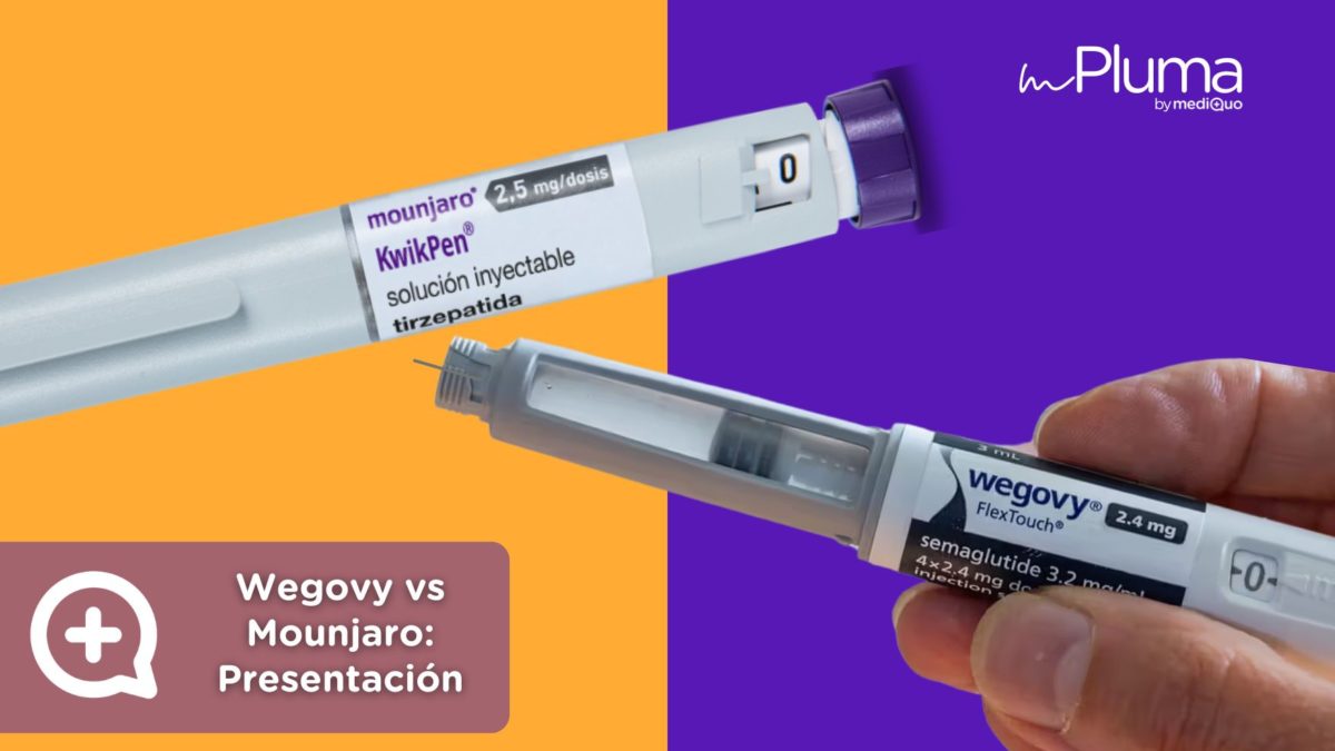 Wegovy vs Mounjaro ¿En qué se diferencian sus presentaciones? Médicos para bajar de peso Método pluma. Mounjaro, Wegovy, Saxenda, Ozempic. Clínica Pérdida de peso. Consulta online. MediQuo. Liraglutida, semaglutida, tirzepatida.