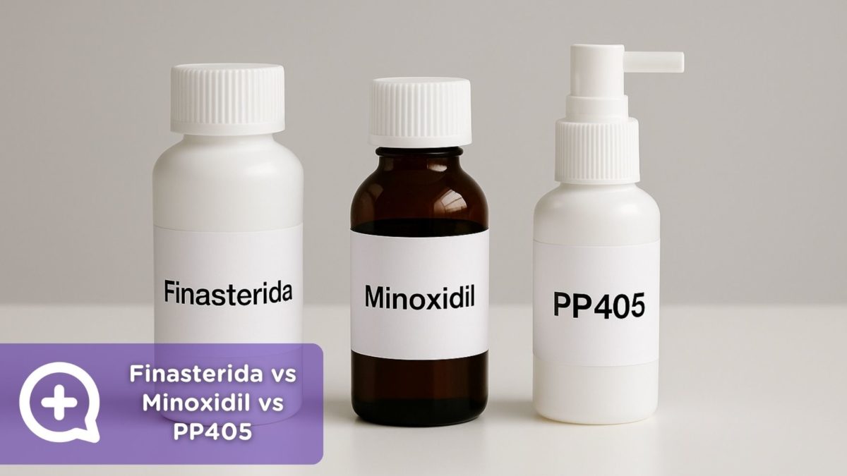 Finasterida vs Minoxidil vs PP405. Clínica Salud Capilar by mediquo.