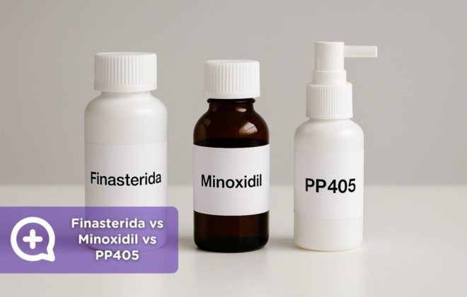 Finasterida vs Minoxidil vs PP405. Clínica Salud Capilar by mediquo.